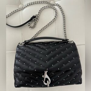 Rebecca Minkoff Edie studded chain shoulder bag